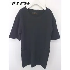 ◇ Broderie & Co ブロードゥリー&コー nano universe 切替 レース 七分袖 膝丈 ワンピース サイズF ブラック レディース  【中古】 【1111220015121】