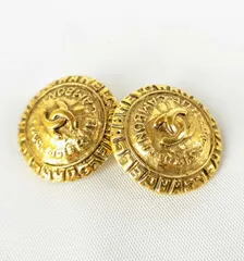 【ヴィンテージ】シャネル　カンボン　ココマーク　イヤリング　箱付き