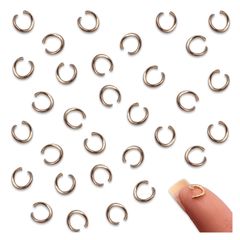 丸カン 6ｍｍ ゴールド KC金 200個 ジャンプリング 丸環 基礎パーツ 接続金具 金具 アクセサリー ハンドメイド 手芸 パーツ BD4152