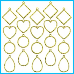 ピアス ハート 四角 丸 ペンダント しずく カン付き シンプル アクセサリーパ