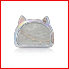 【トレンド商品】可愛いカバン 猫耳デザイン 推し活 クリア クリアバッグ 推し活グッズ バッグ 痛バ 推し活バッグ 痛バッグ ライブ TRIDENT] OF イベント [QUEEN