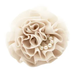 【ベージュ×ワンサイズ】[Cream dot. クリームドット公式] コサージュ パール フォーマル 卒業式 卒園式 入学式 入園式 ママスーツ フラワー レース ビジュー ピン クリップ  上品 ワンポイント 華やか アクセサリー 