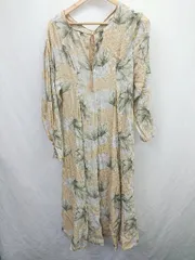 ◇ ⊂ COCODEAL ココディール 花柄 長袖 ロング丈 ワンピース サイズ2 マルチカラー レディース E  【1507080002522】