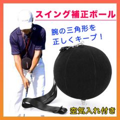 ゴルフ練習器具 スイング フォーム矯正 トレーニング 練習 補正ボール 姿勢 黒