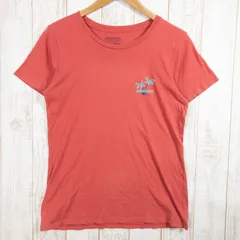 【Women's S レッド系】 2016 Patagonia ( パタゴニア ) パタロハ サイン Tシャツ Pataloha Sign T-Shirt SUMR オーガニックコットン ウェア トップス インナー シャツ ショートスリーブTシ