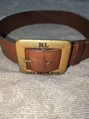 POLO　Ralph Lauren　レザーベルトバックル一体型