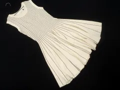 LAGUNAMOON ラグナムーン ストライプ ノースリーブ ワンピース sizeS/白 ■◆ レディース