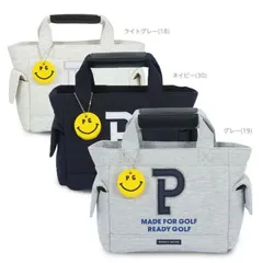 最終お値下げ！新品タグ付きPEARLY GATES ゴルフカートバッグ　ベージュ 中古 パーリーゲイツ PEARLY GATES カートバッグ ベージュ ロゴ