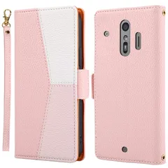 Grandoin らくらくスマートフォン F-42A ケース 手帳型 らくらくスマートフォン me F-01L 手帳型ケース スマホカバー f42a 手帳型 f01l 手帳ケース カバー 携帯ケース スマホケース 保護ケース 携帯カバー PUレザー ストラ 0