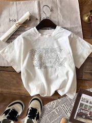 の奇妙な冒険Tシャツ メンズの奇妙な冒険 グッズ 公式 半袖 レディース 夏服 丸首 通気 コットン 快適 綿 人気 おしゃれ 男女兼用 大きいサイズ