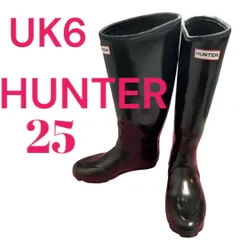 ハンター　レインブーツ　ブラック　uk6 25cm レディース　メンズ