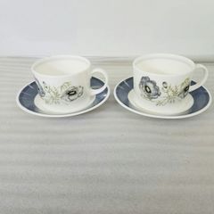 【未使用】WEDGWOOD ウェッジウッド グレンミスト スージークーパー カップ＆ソーサー 2客セット