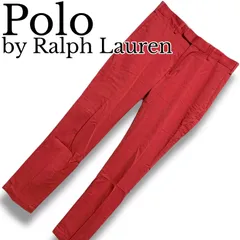 Polo by Ralph Lauren ポロラルフローレン レッド チノパン ストレッチ スリムフィット コットン93% イタリア製 28/38サイズ XSサイズ相当 メンズ 上質素材 001093H