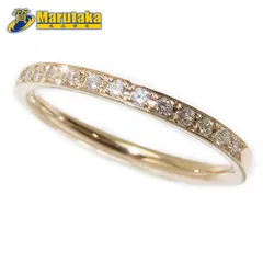 【4℃ デザイン リング 】 ヨンドシー K18 PG 指輪 ダイヤモンド 10号 1.8g レディース ジュエリー ピンクゴールド 中古 25-68-2 送料無料 質屋出品 兵庫県 西宮市 甲子園 実店舗あります 甲子園店  ハーフエタニティ 18金