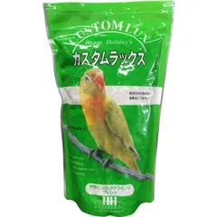 ハッピーホリデイ カスタムラックス 中型インコブレンド 0.83L 鳥用フード （1点）
