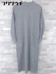 ◇ Another Edition アナザーエディション ハイネック 長袖 膝下丈 ワンピース グレー レディース 【中古】 【1104020004341】