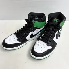 ◆ NIKE ナイキ スニーカー AIR JORDAN 1 エアフォースワン ハイカット トリコカラー 現状品 中古品 ブラック/ホワイト/グリーン サイズ29㎝ メンズ 1.05kg