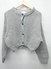 ◇ ⊇ Simplicite シンプリシテェ 長袖 ニット カーディガン 表記なし ベージュ系 マルチ レディース P  【1410230029198】