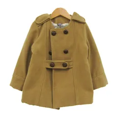 ザラキッズ ノーカラーコート アウター キッズ 女の子用 110サイズ ベージュ ZARA kids 【中古】