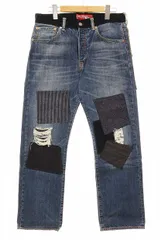 アイ ジュンヤワタナベマン コムデギャルソン eye JUNYA WATANABE MAN × Levi's 501 13AW パッチワーク デニム パンツ インディゴ Sサイズ WL-P909 リーバイス 【ブランド古着ベクトル】【中古】241109