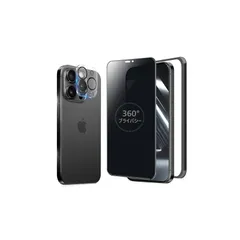 MINIKA 360度 覗き見防止フィルム iPhone 15 Pro ガラスフィルム 覗き見防止 360 アイフォン15プロ フィルム 360° 全方向 覗き見 いPhone15 Pro 保護フィルム 覗き見防止フィルター iPhone 15Pro 用  0