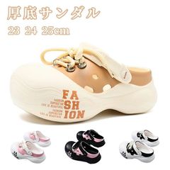 厚底サンダル 未使用 レディース EVA素材 アクセサリ ビーチサンダル かわいい サンダル 履き心地が良い 洞洞鞋 看護師作業靴 水陸両用 軽量 通気性 快適 2way 室内/室外履き 人気 おしゃれ 通勤 休日 歩くやすい sjxz92のサムネイル