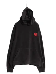 【お得なクーポン配布中!】 90s USA製 ポロスポーツ ラルフローレン パイル フード パーカー メンズ M / 古着 90年代 オールド POLO SPORT ポロ プルオーバー ブラック