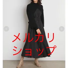 新品✨21AW snidel スナイデル ショートニットレイヤードワンピース