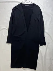 【212525】ANAYI アナイ  ラップカーディガン　ロングカーディガン　38  ・ ブラック