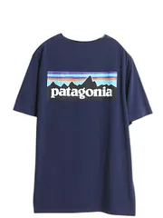 【お得なクーポン配布中!】 パタゴニア 両面 プリント 半袖 Tシャツ メンズ M アウトドア オーガニック コットン P6 ボックスロゴ バックプリント カットソー トップス