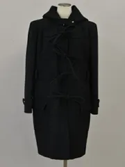 バレンシアガ BALENCIAGA リボン ダッフルコート ハンガー・カバー付き 40サイズ 436003 ブラック レディース su_p e_u F-YA613のサムネイル