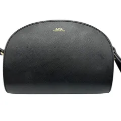 A.P.C ア－・ペー・セー DEMI－LUNE ショルダーバッグ エンボス加工 バッグ 鞄 レディース レザー 肩掛け 斜め掛け 中古 W４