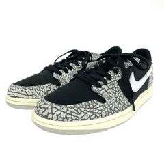 NIKE ナイキ エアジョーダン1レトロローOG 表記サイズ:28.5cm レザー CZ0790-001   ブラック/グレー メンズ / 240001162526