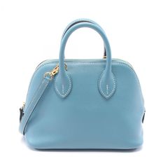 エルメス HERMES ハンドバッグ ボリード1923 ミニ  075180CC ニューブルージーン レザー ボリード1923 ミニ ニューブルージーン レディース Used A