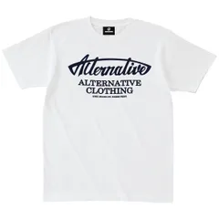 【土日も発送】alternative ロゴ Ｔシャツ ホワイト メンズ レディース アメリカン クラシック USA レトロ アメ車 アメカジ ロック バイク かっこいい 大きいサイズ alt-s at-64wh