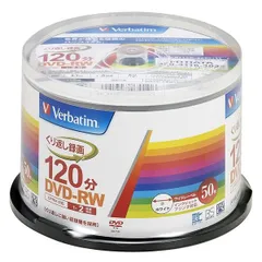 50枚_単品 バーベイタムジャパン(Verbatim Japan) くり返し録画用 DVD-RW CPRM 120分 50枚 ホワイトプリンタブル 1-2倍速 VHW12NP50SV1のサムネイル