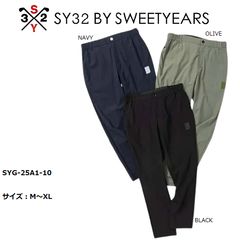 早い者勝ち❣️】新品 SY32 メンズ ゴルフパンツ XL ブラック 黒