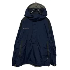 【Columbia】 90s 白タグ ロゴ刺繡アノラックパーカー S-2736