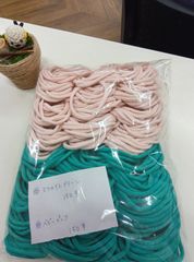 靴下の輪っか（グリーン＆ピンク）
