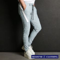 【RESOUND CLOTHING 】TYLER PANTS - AQUA / ラインパンツ / RC36-ST-026【メンズ】【送料無料】