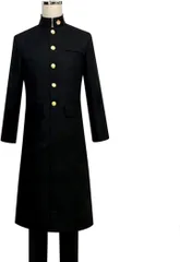 SCGEHA 学ラン コスプレ 長ラン 学生服 制服 cosplay 風船２個付き( ブラック,  L)