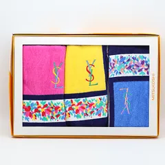 箱付 未使用 イブサンローラン タオル3枚セット ファッション・ブランド小物 2000000 NSK KTU