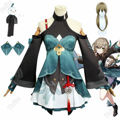 （ウィッグ付き）崩壊 スターレイル 青雀/セイジャク コスプレ衣装 崩壊 スターレイル ヒロイン コスプレ衣装  ハロウィン クリスマス 大人 子供 cosplay イベント 文化祭 学園祭 仮装