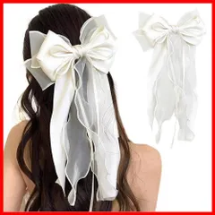 【即発送】日常 通勤通学 おしゃれ 誕生日 女性 元気 発表会 髪飾り キュート 結婚式 可愛い 卒業式 Lolita ロリター 入学式 髪留め 蝶結び パーティー 長いリボン 記念日 バレッタ ヘアクリップ プレゼント FASELE