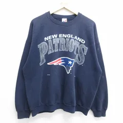 XL/古着 ARTEX 長袖 スウェット メンズ 90s NFL ニューイングランド 