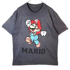 スーパーマリオブラザーズSUPER MARIO BROS半袖TシャツゲームTキャラクターTキャラ物ニンテンドー任天堂Nintendo杢グレー灰色レッド赤ホワイト白vintageヴィンテージ41213