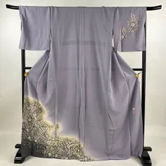 翠山工房　辻ケ花　正絹付下げ　未使用　やまと 付下げ 身丈166cm 裄丈67cm M 袷 翠山工房 やまと 落款あり 扇面