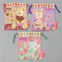 【中古】雑貨 ダッフィー＆シェリーメイ＆ジェラトーニ 巾着3枚セット 「スウィート・ダッフィー2017」 東京ディズニーシー限定