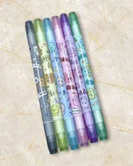 チェゴシム マーカー 蛍光ペン ツインペン 6本セット 文具 韓国キャラクター