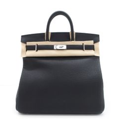 【天白】【HERMES】エルメス オータクロア40 W刻印 ブラック トゴ シルバー金具 2025年頃製造 バッグ ハンドバッグ メンズ【新品】【未使用】【中古】のサムネイル